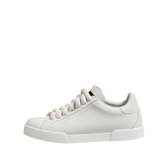 Dolce & Gabbana White Logo Lace Up Low Top Men Sneakers Men's Shoes